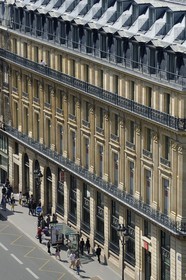 France, Paris (75),  immeubles haussmanniens de la rue Scribe