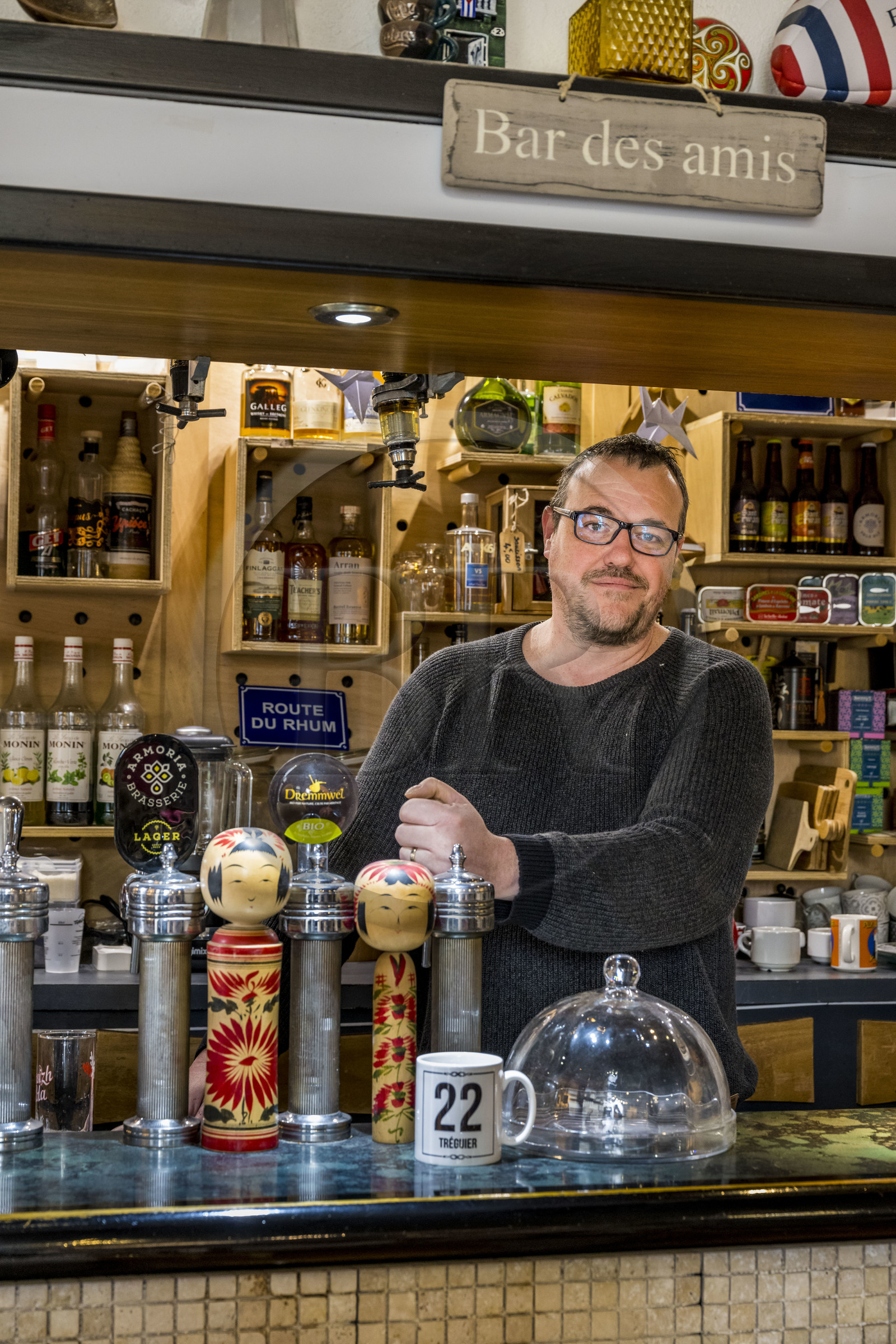 France, Côtes-d'Armor (22), Tréguier, hôtel Saint-Yves et son propriétaire Cyril Raoux