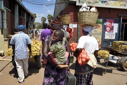 Zimbabwe, Harare, marché de Mbare