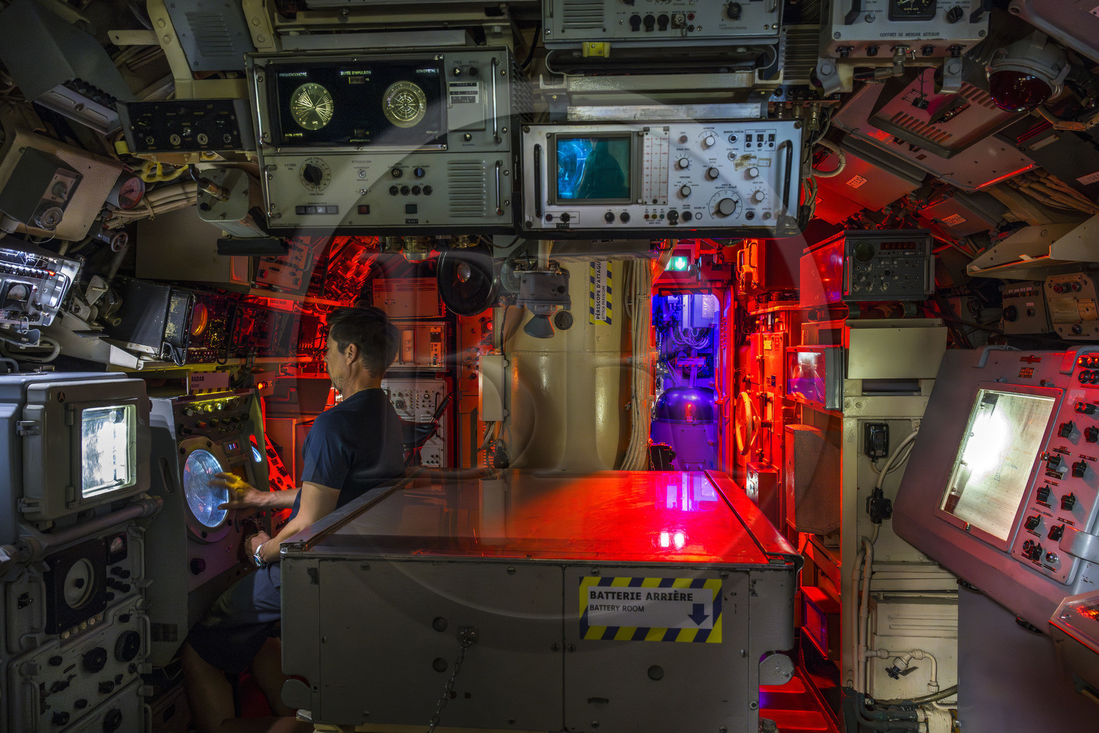 France, Morbihan, Lorient, Lorient La Base, former submarine base built by the Germans during the Second World War, submarine Flore S645 in service from 1964 to 1989 and its museum