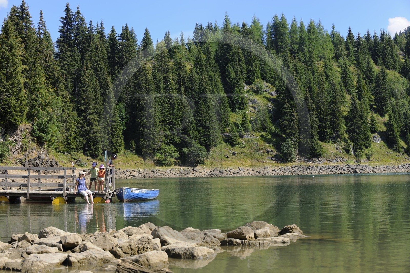 Switzerland, Canton of Vaud, Villars sur Ollon, Chavonnes lake