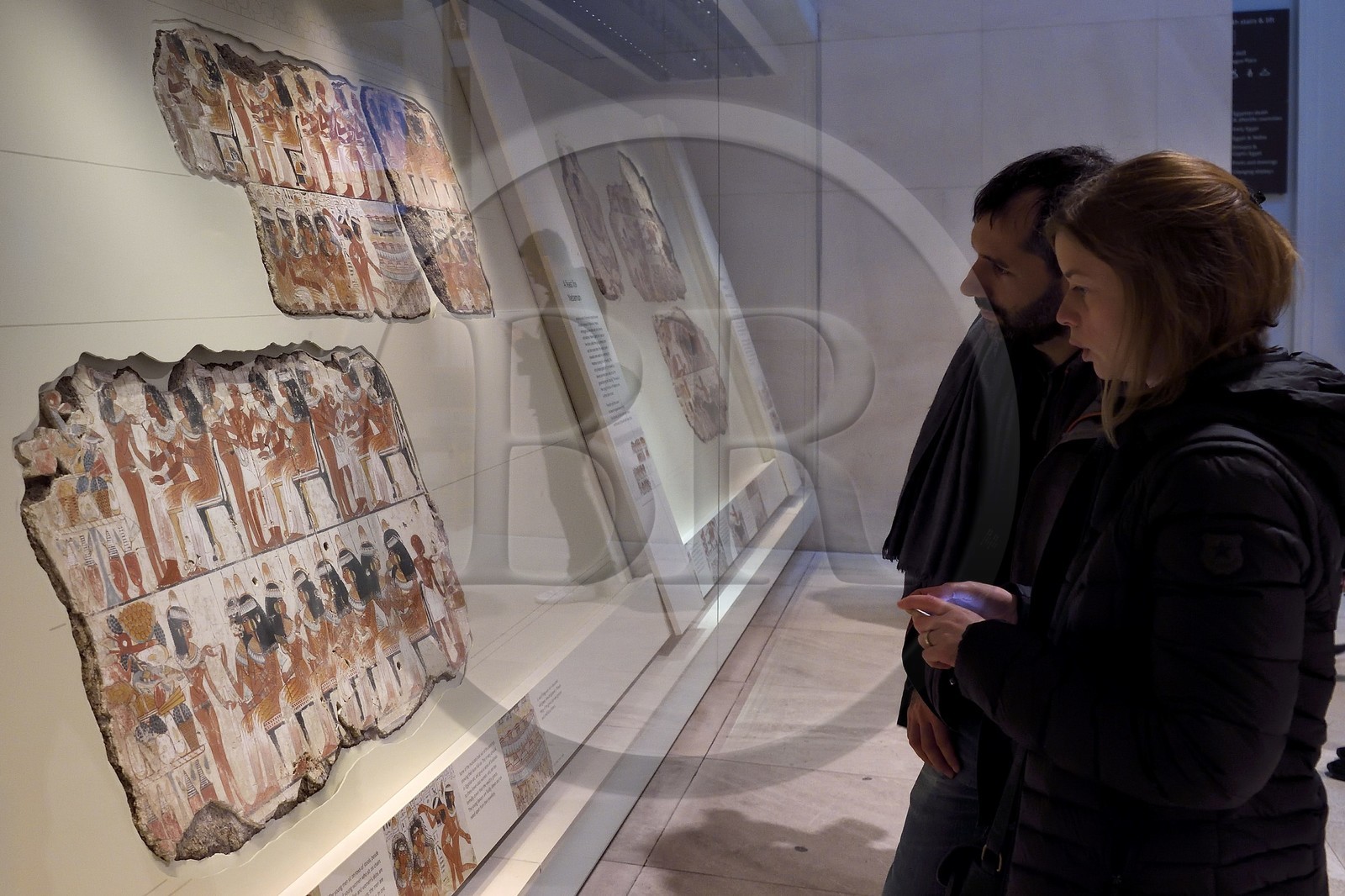 United Kingdom, London, Bloomsbury area, the British Museum, Ancient Egypt, frescoes of the tomb - chapel of Nebamun