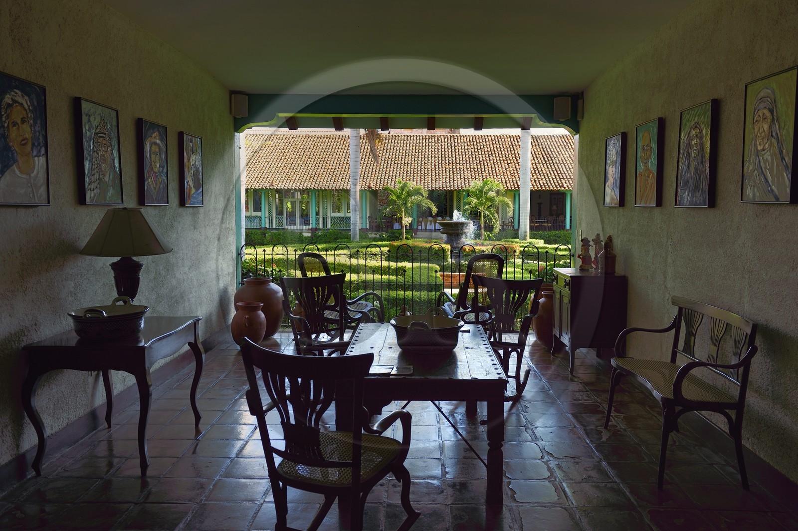 Nicaragua, Leon, hotel El Convento dans l'ancien couvent de San Francisco fondé en 1639