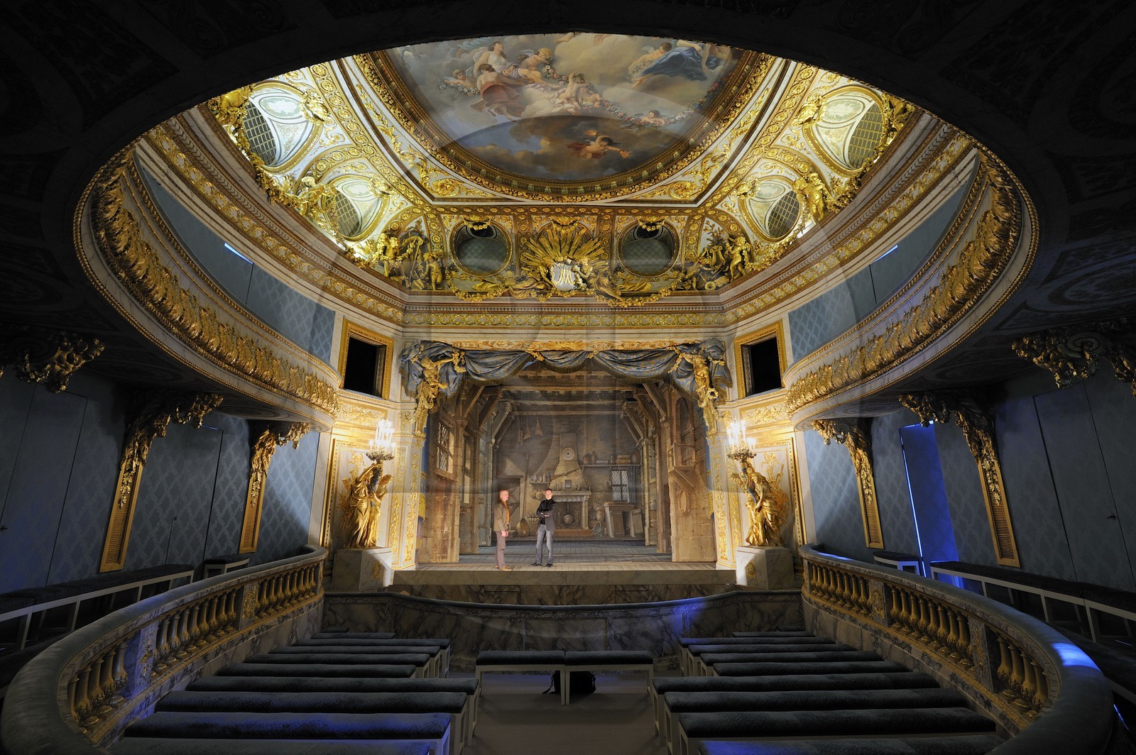 France, Yvelines (78), château de Versailles, classé Patrimoine Mondial de l'UNESCO, le domaine de Marie-Antoinette, le Théâtre de la Reine