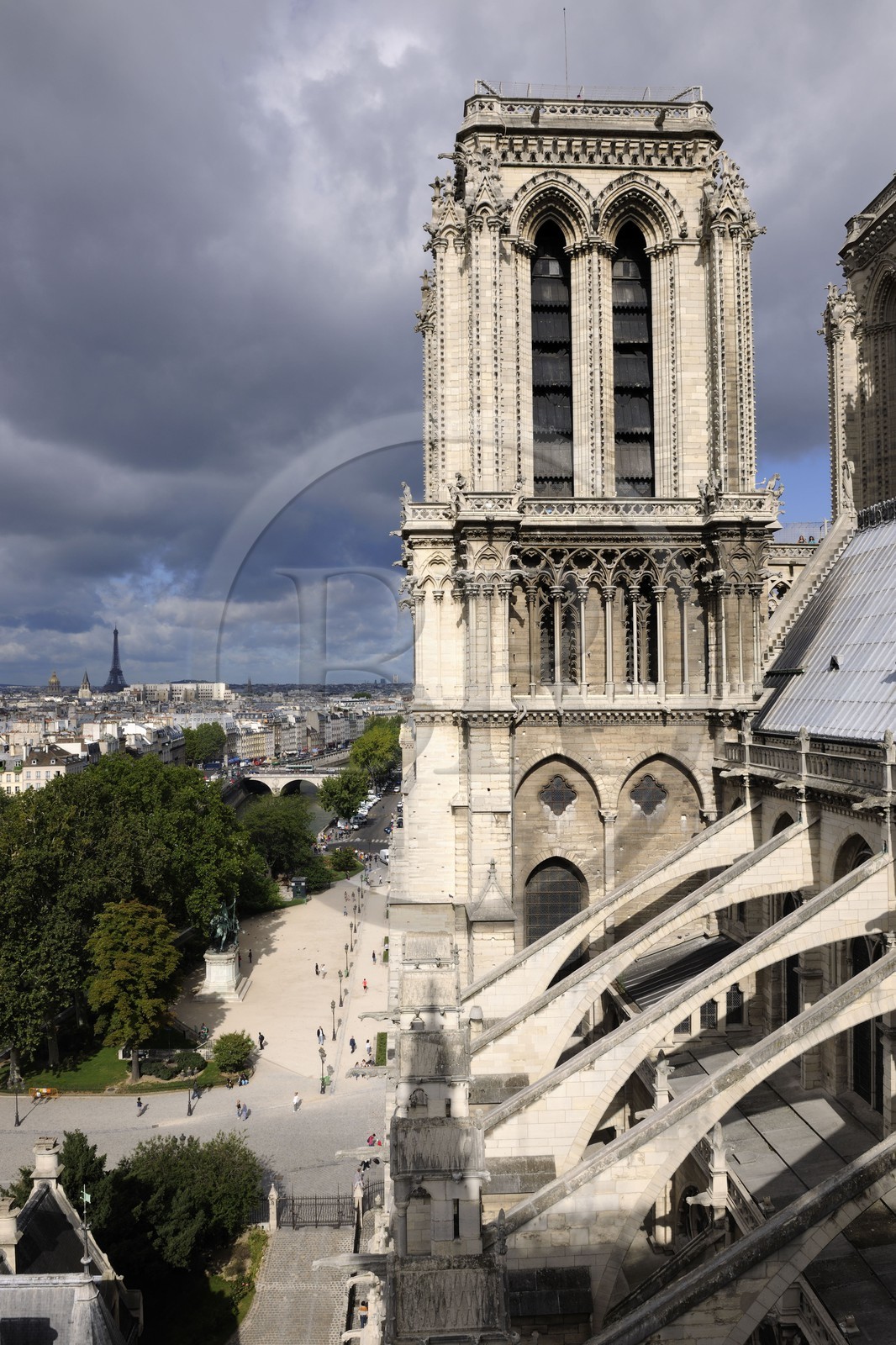 France, Paris (75), île de la Cité, la cathédrale Notre-Dame