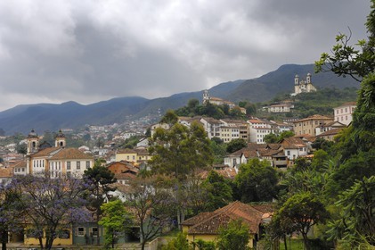 Brazil, Minas Gerais state, Ouro Preto, historical center listed as World Heritage by UNESCO, Matriz Nossa Senhora do Pilar church (Gold Route, Estrada Real)