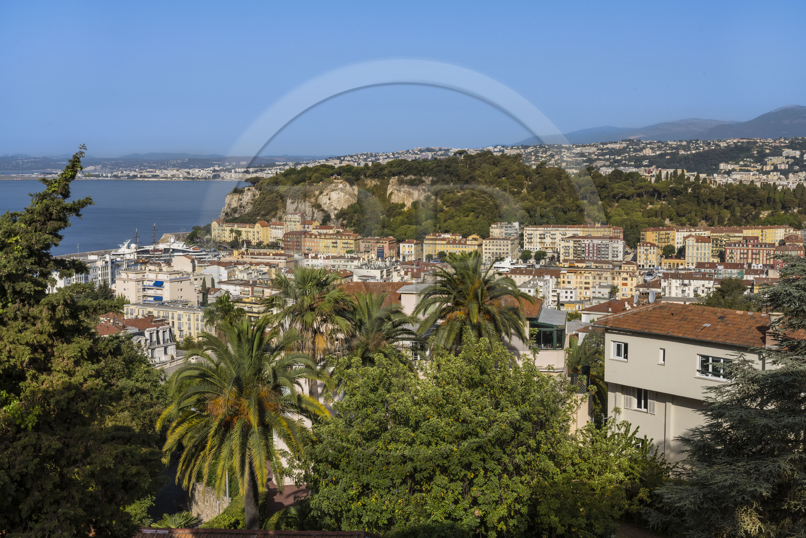 France, Alpes-Maritimes (06), Nice classée Patrimoine Mondial de l'UNESCO, le parc de la Colline du Chateau