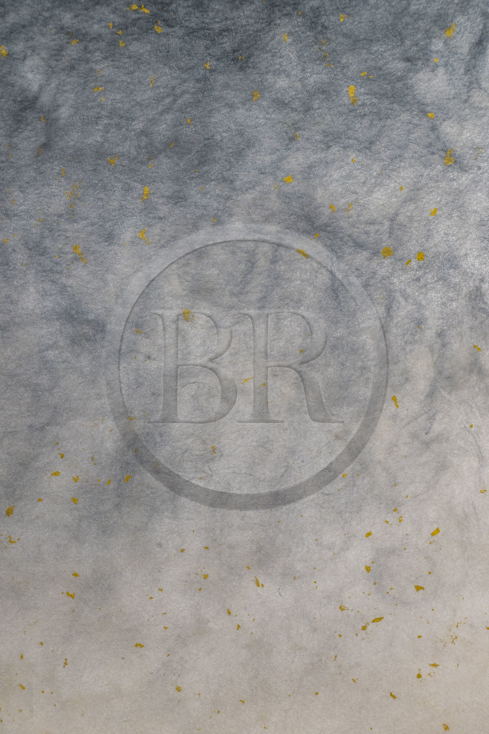 France, Gard (30), Bagard, l'Atelier Sericyne, production de soie d'exception et intissée pour la réalisation d'objets de décoration et d'art de vivre en soie, échantillon de soie avec paillettes d'or incluses