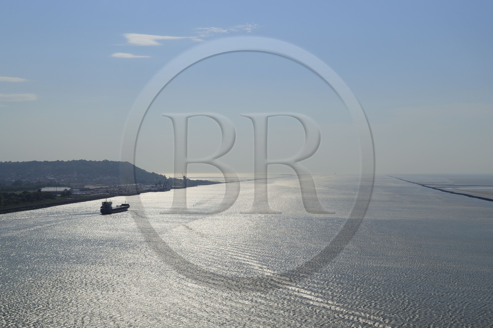 France, Seine-Maritime (76), embouchure de la Seine