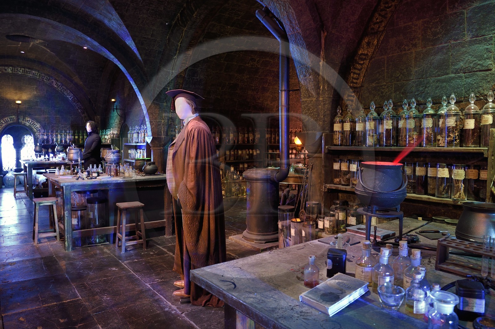 United Kingdom, Hertfordshire, Leavesden, Leavesden Film Studios, Harry Potter Studio Tour London, the scene of the eight Harry Potter movies' making of, magic potions classroom