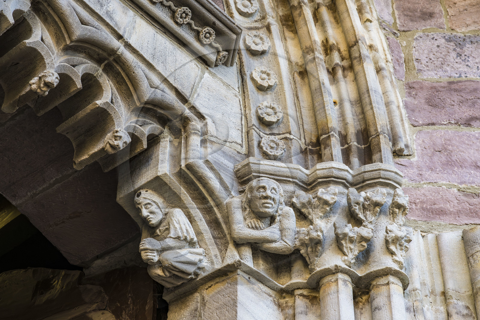 France, Pyrenees Atlantiques, Basque Country, Saint Jean Pied de Port, Notre Dame du Bout du Pont church