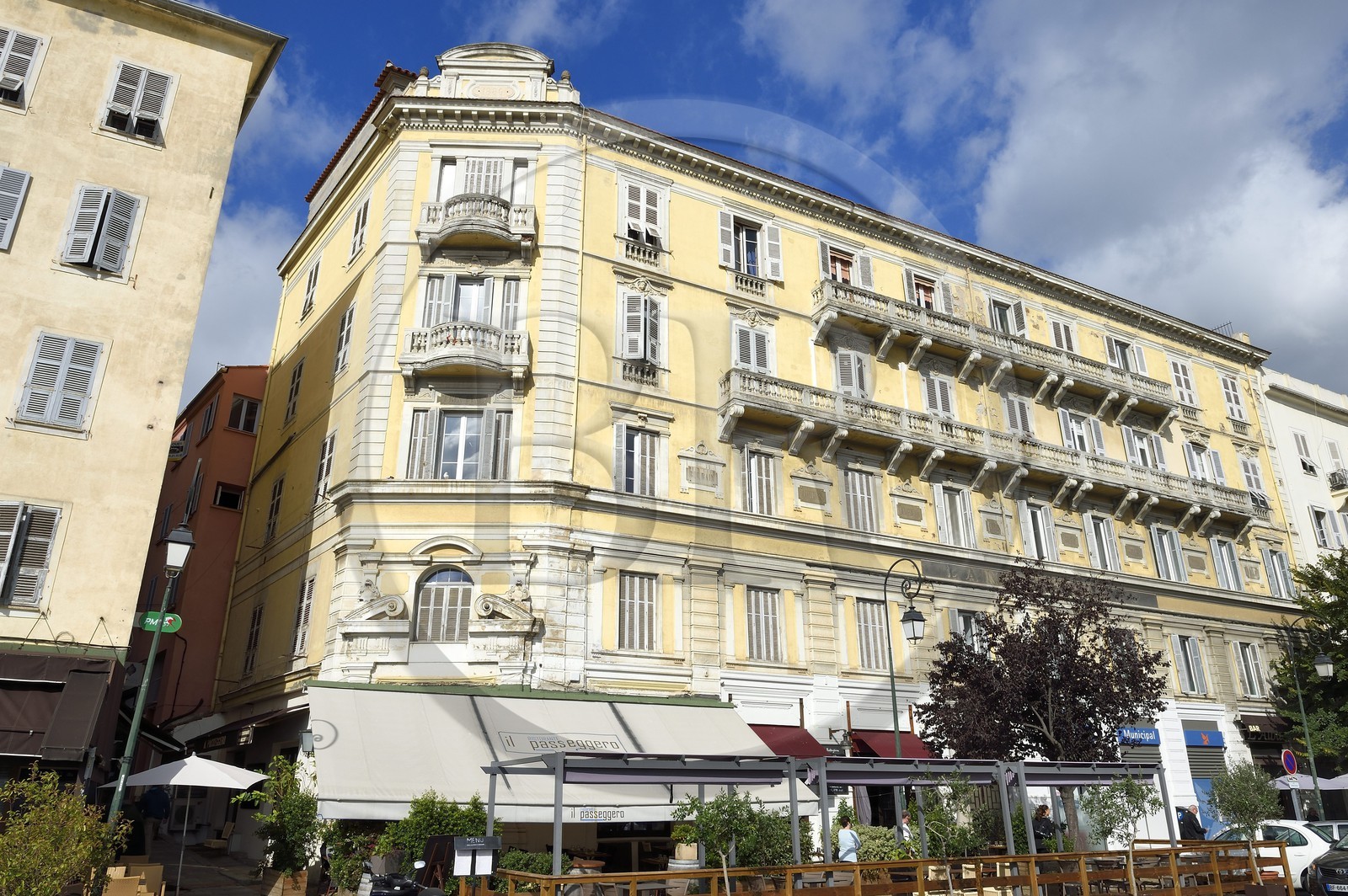 France, Corse du Sud, Ajaccio, the former Lanzi department stores on Boulevard du Roi Jerome created under Napoleon III on the model of the Printemps department stores