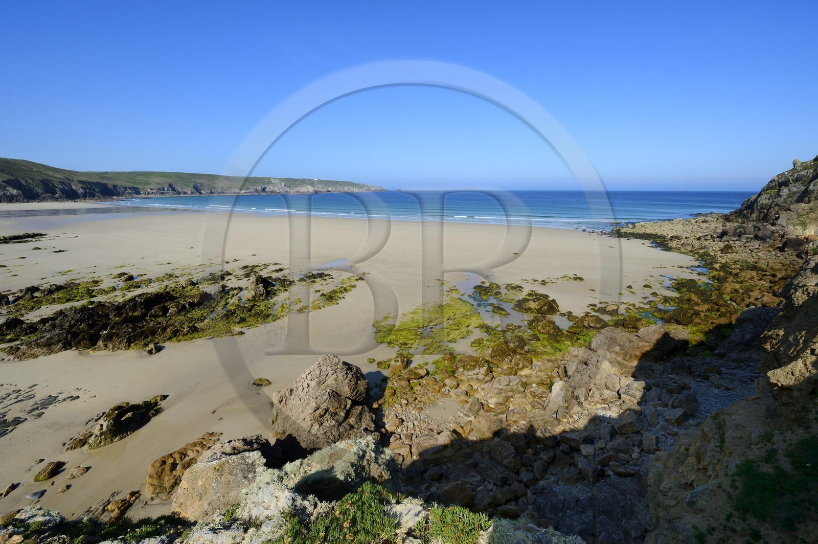 France, Finistère (29),  Mer d'Iroise, Plogoff, plage de la baie des Trépassés