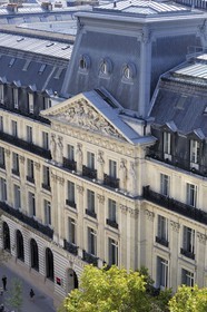 France, Paris (75), la banque Societe Generale sur le Boulevard Haussmann
