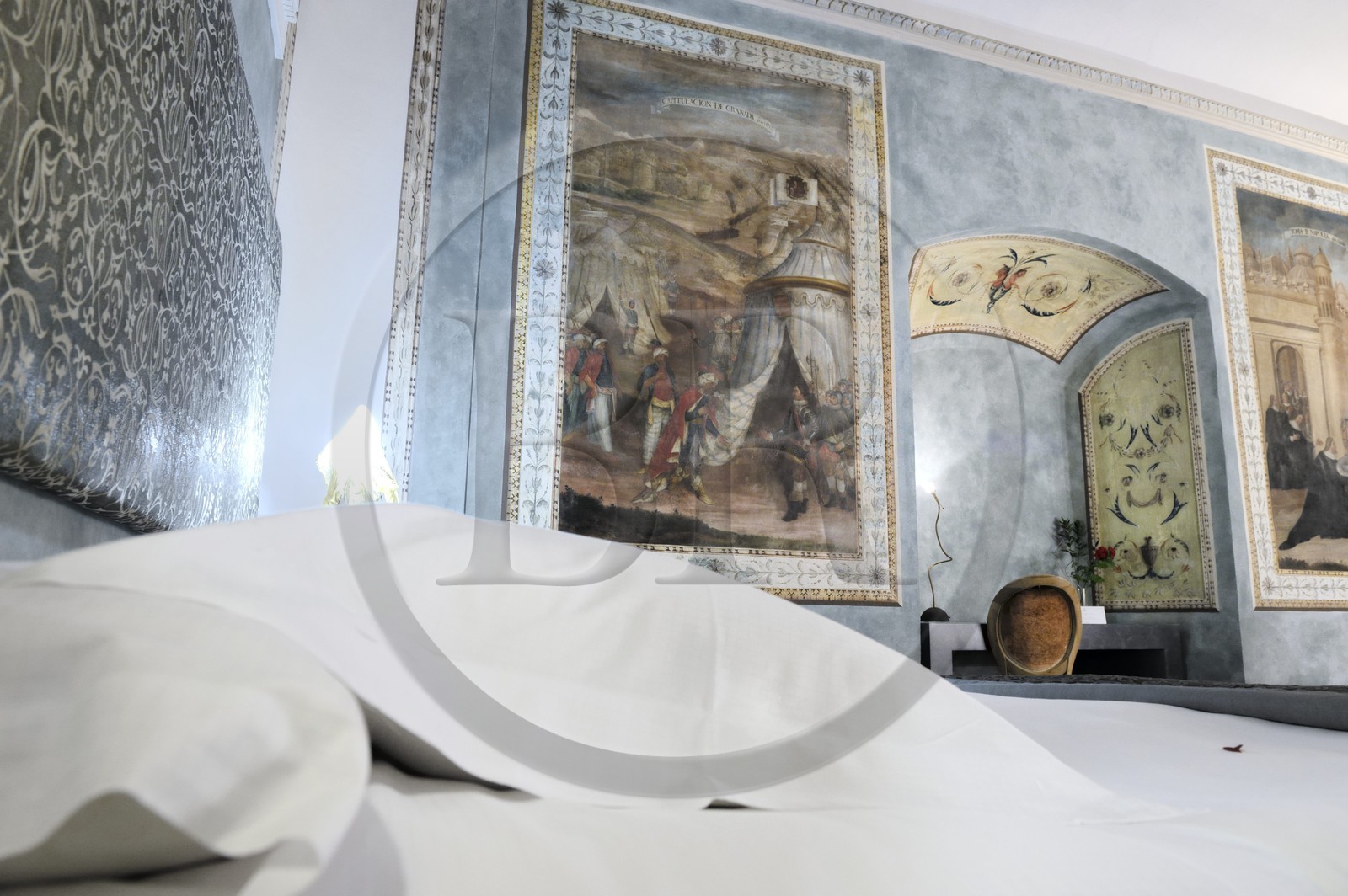 Spain, Andalusia, Cordoba, Hospes Palacio del Bailio hotel, historic room