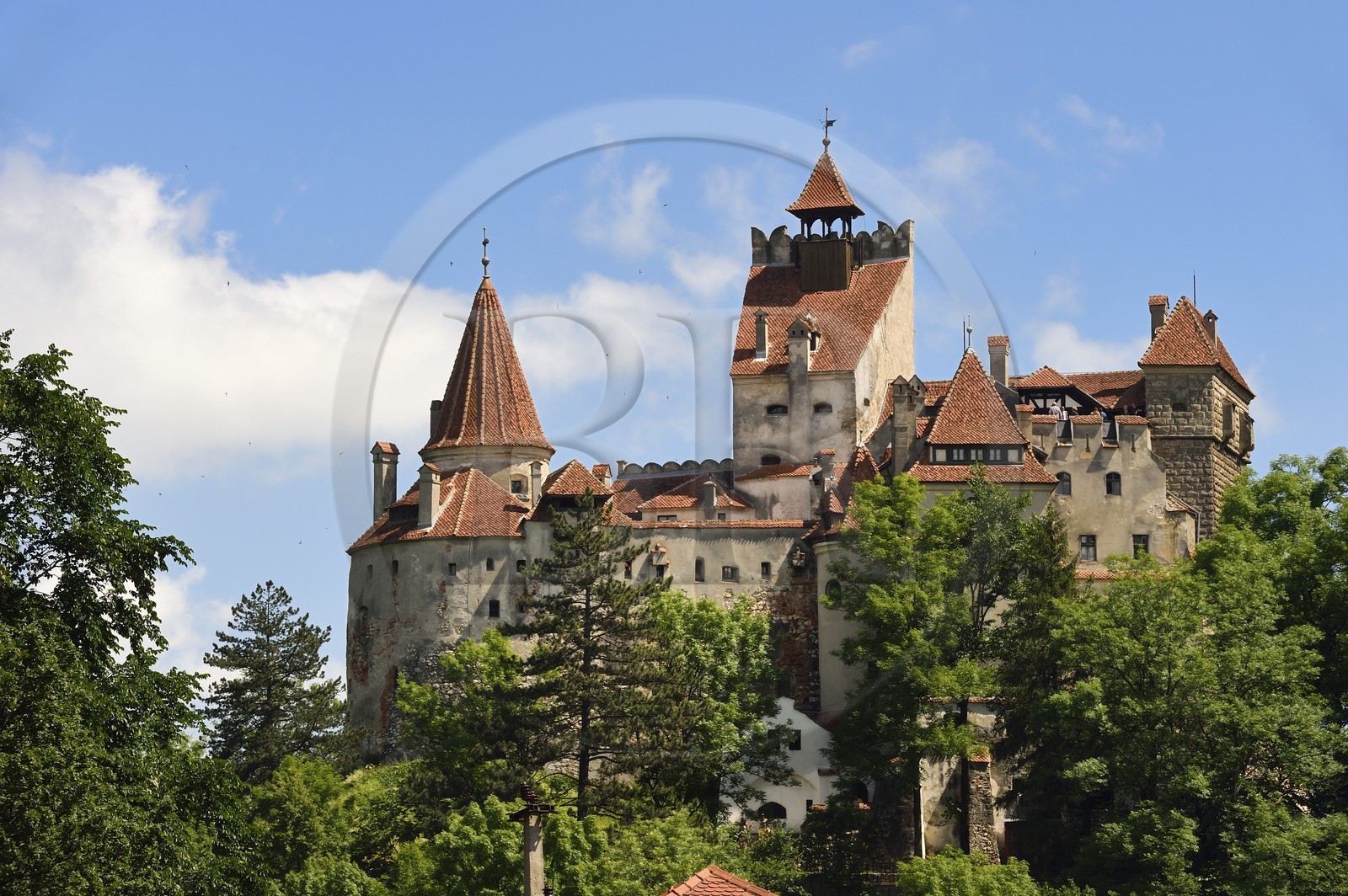 Roumanie, Transylvanie, région de Brasov, chateau de Bran du XIIIème siècle associé dans la mémoire collective à Vlad III l'Empaleur et au personnage de Dracula qu'il a inspiré