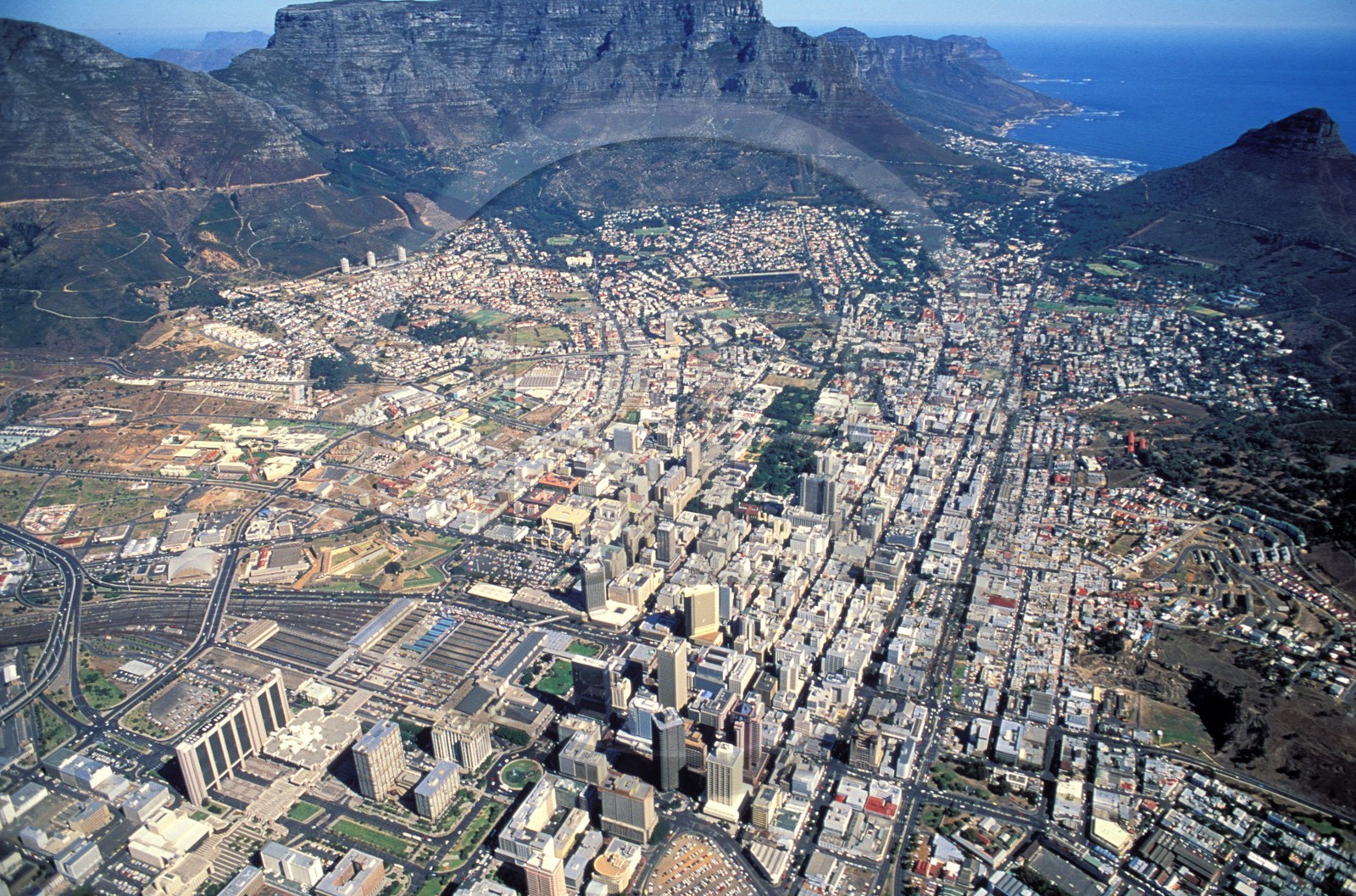 South Africa, Cape peninsula, Cape town (aerial view)