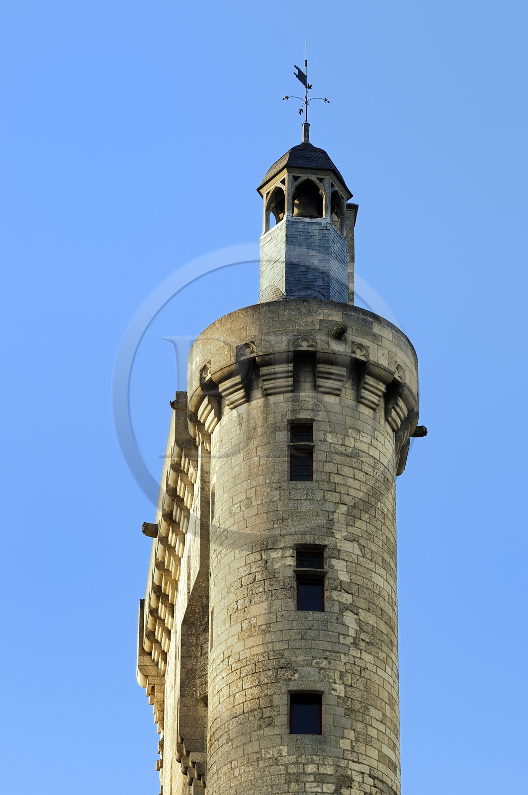 France, Indre et Loire (37), Vallée de la Loire classée Patrimoine Mondial de l' UNESCO, Chinon, le château, la Tour de l'Horloge (musée Jeanne d'Arc)