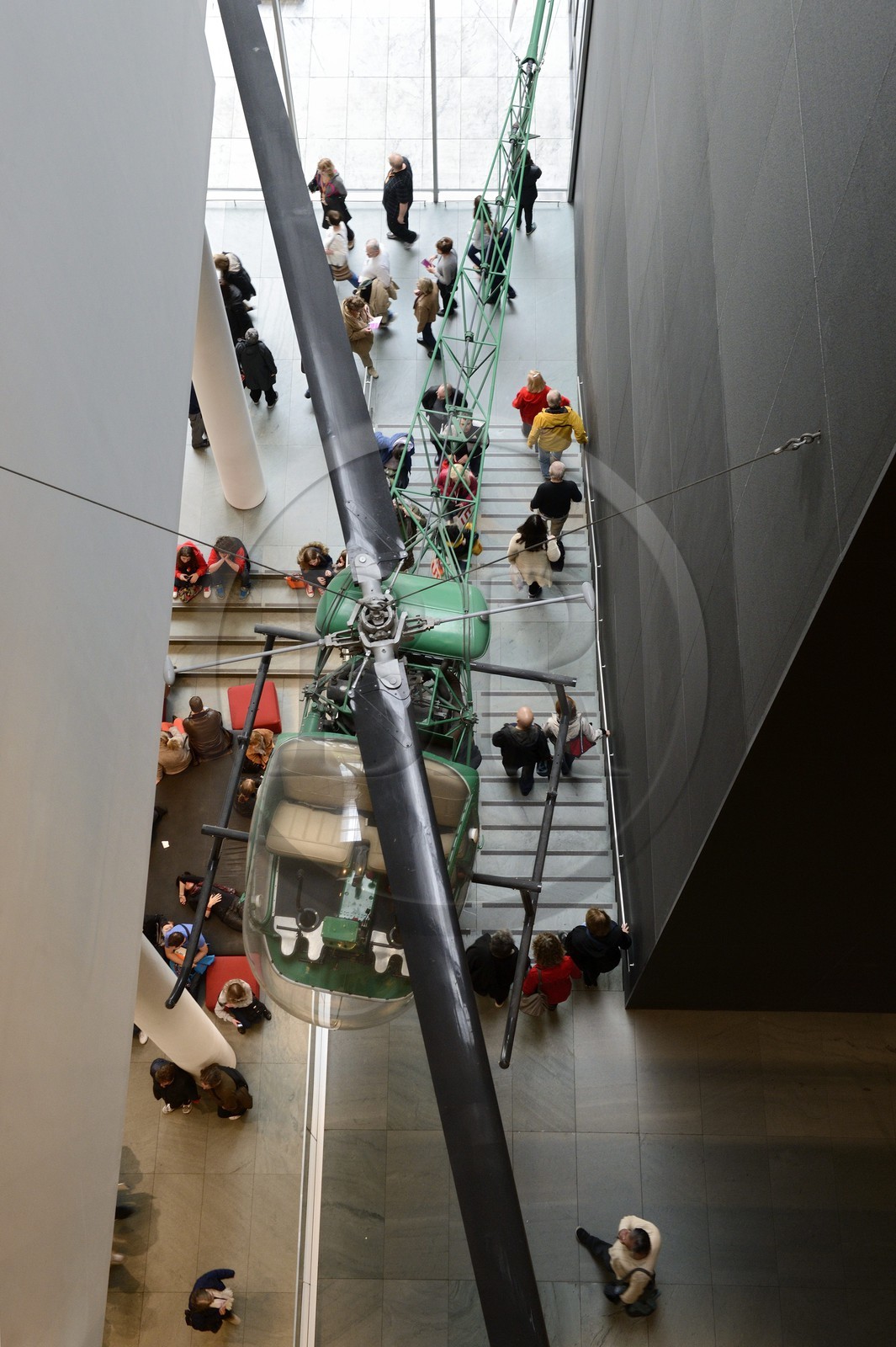 Etats-Unis, New York, Manhattan, Midtown, Museum of Modern Art (MoMa), hélicoptère Bell 47D1