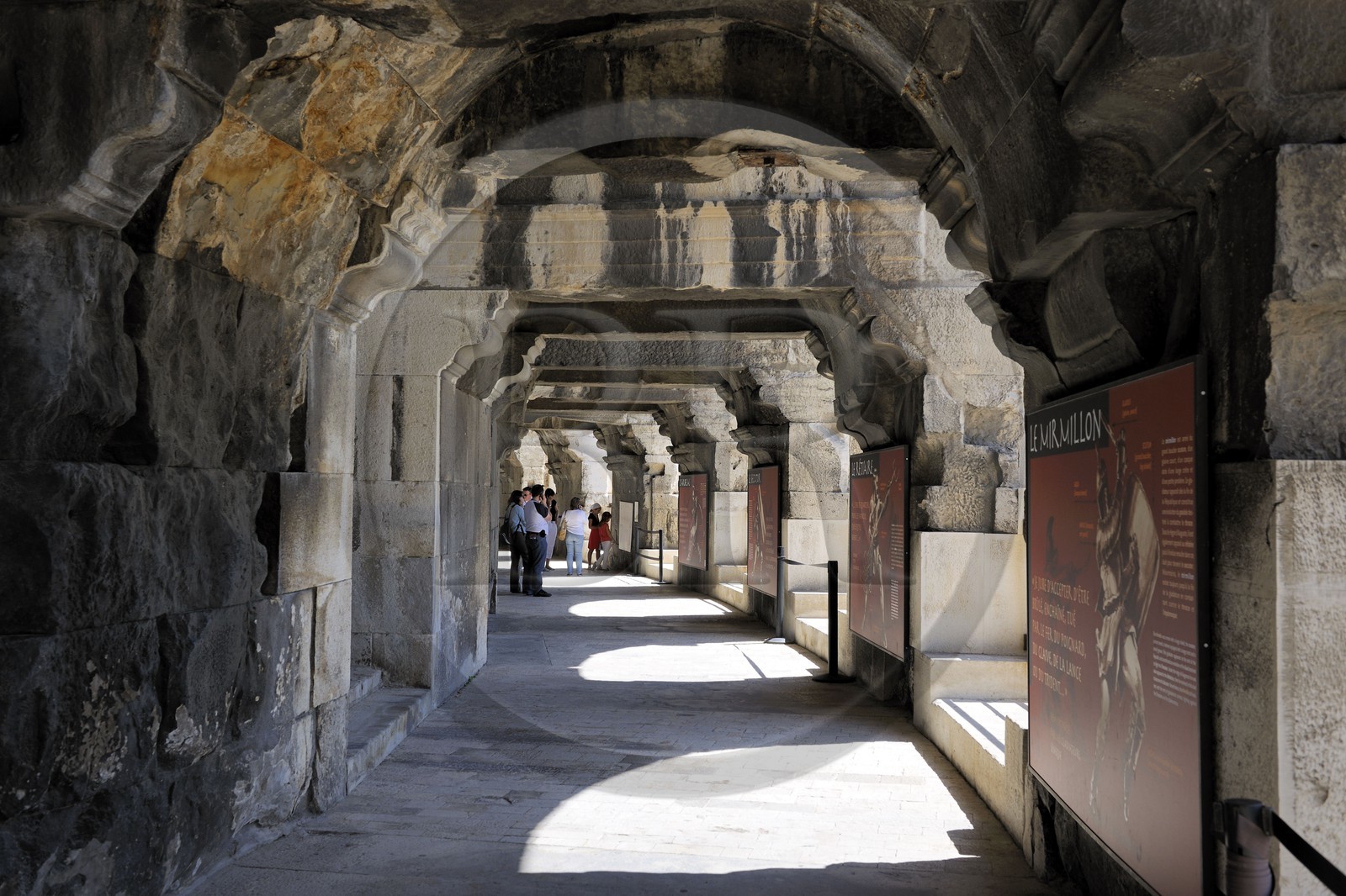 France, Gard, Nimes, galerie of the arenas