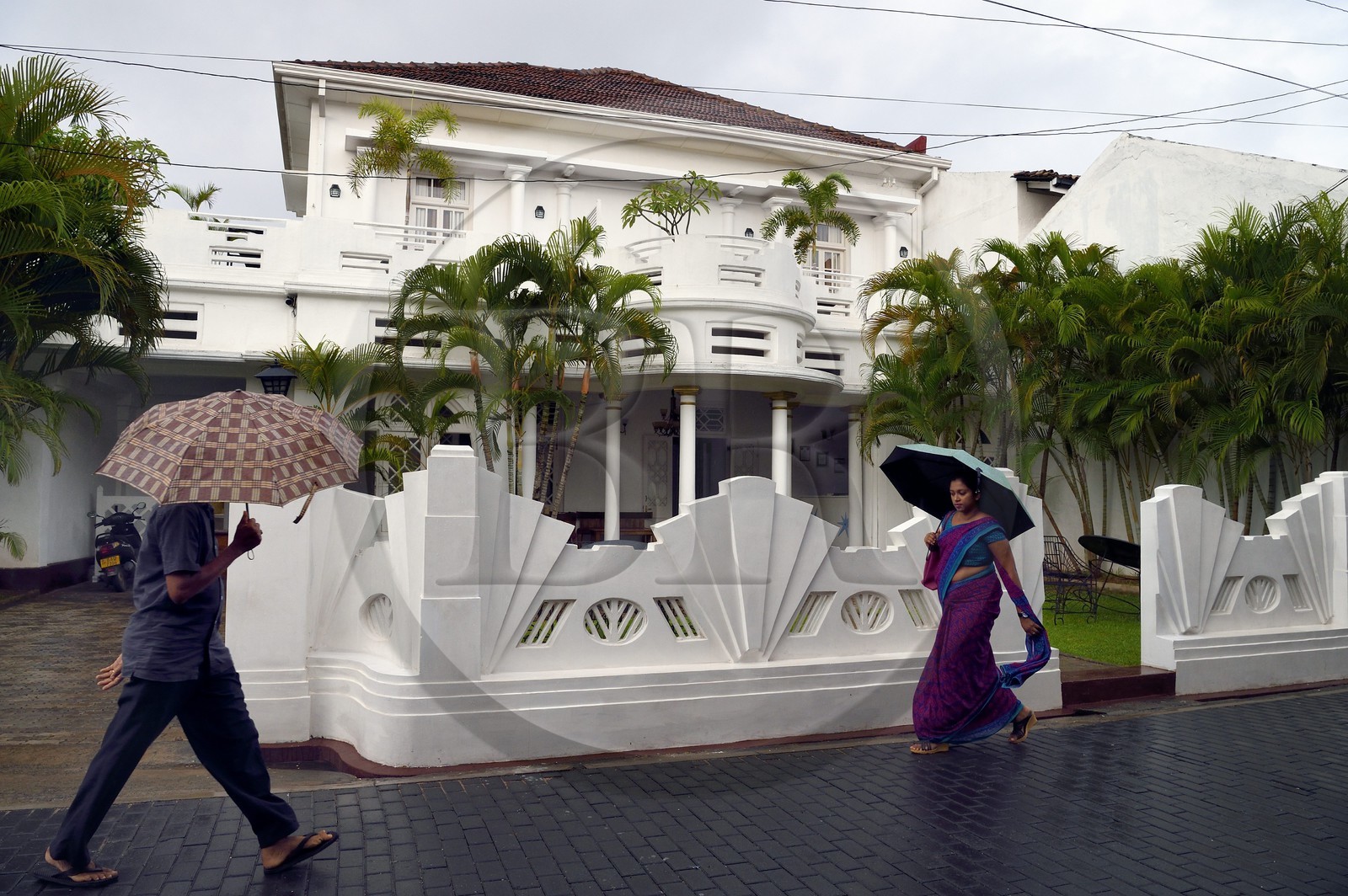 Sri Lanka, Province du Sud, Fort de Galle, classé Patrimoine Mondial de l'UNESCO, Deco Hotel dans lighthouse street