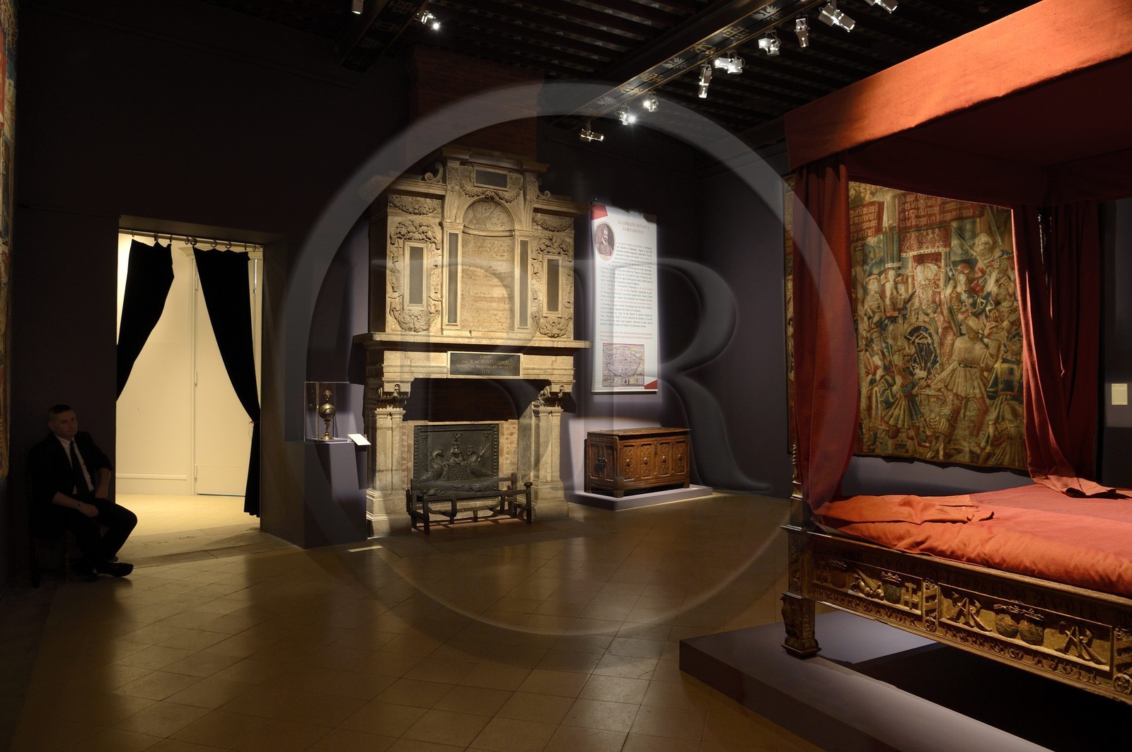 France, Meurthe-et-Moselle (54), Nancy, le Palais Ducal (Palais des Ducs de Lorraine) abrite le Musée historique lorrain, salle Renaissance