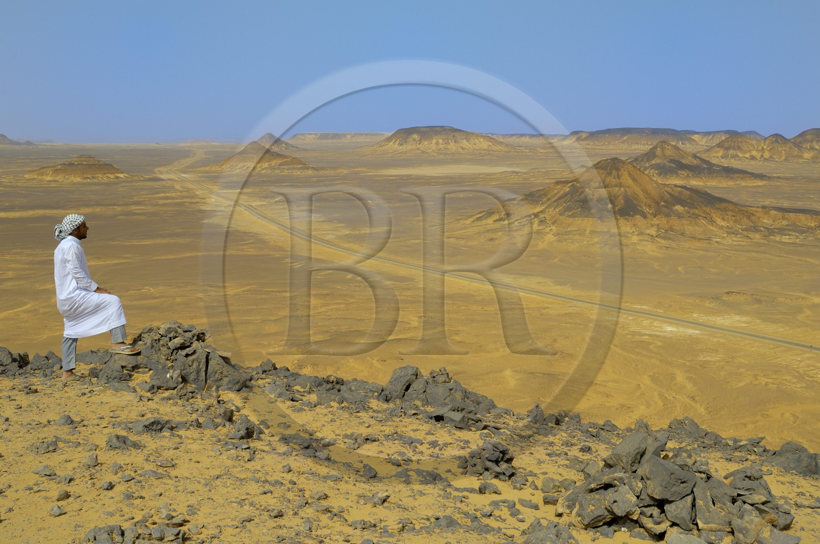 Egypte, Basse Egypte, désert libyque, region de l'oasis de Bahareyya, le Désert Noir