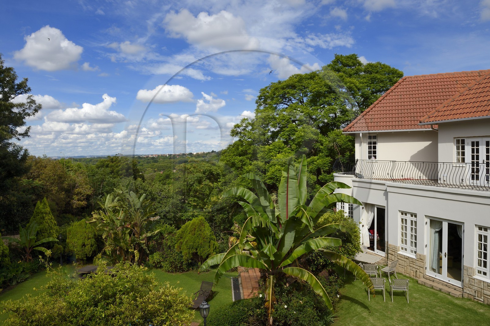 Afrique du Sud, province de Gauteng, Johannesburg, quartier chic de Westcliff, belle demeure bourgeoise