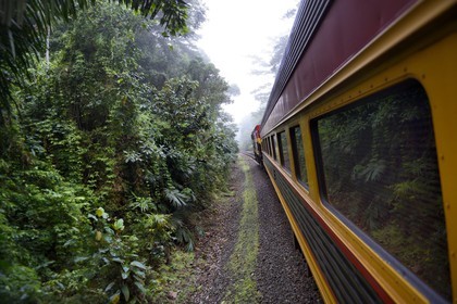 Panama, Panama Canal Railway, ligne de train historique qui relie la ville de Panama et Colon en longeant le canal de Panama et traversant l'isthme