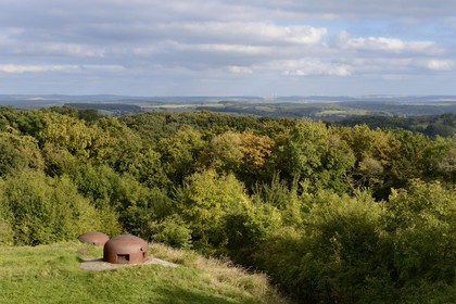 France, Moselle (57), Veckring, Ligne Maginot, forteresse du Hackenberg, cloche blindée