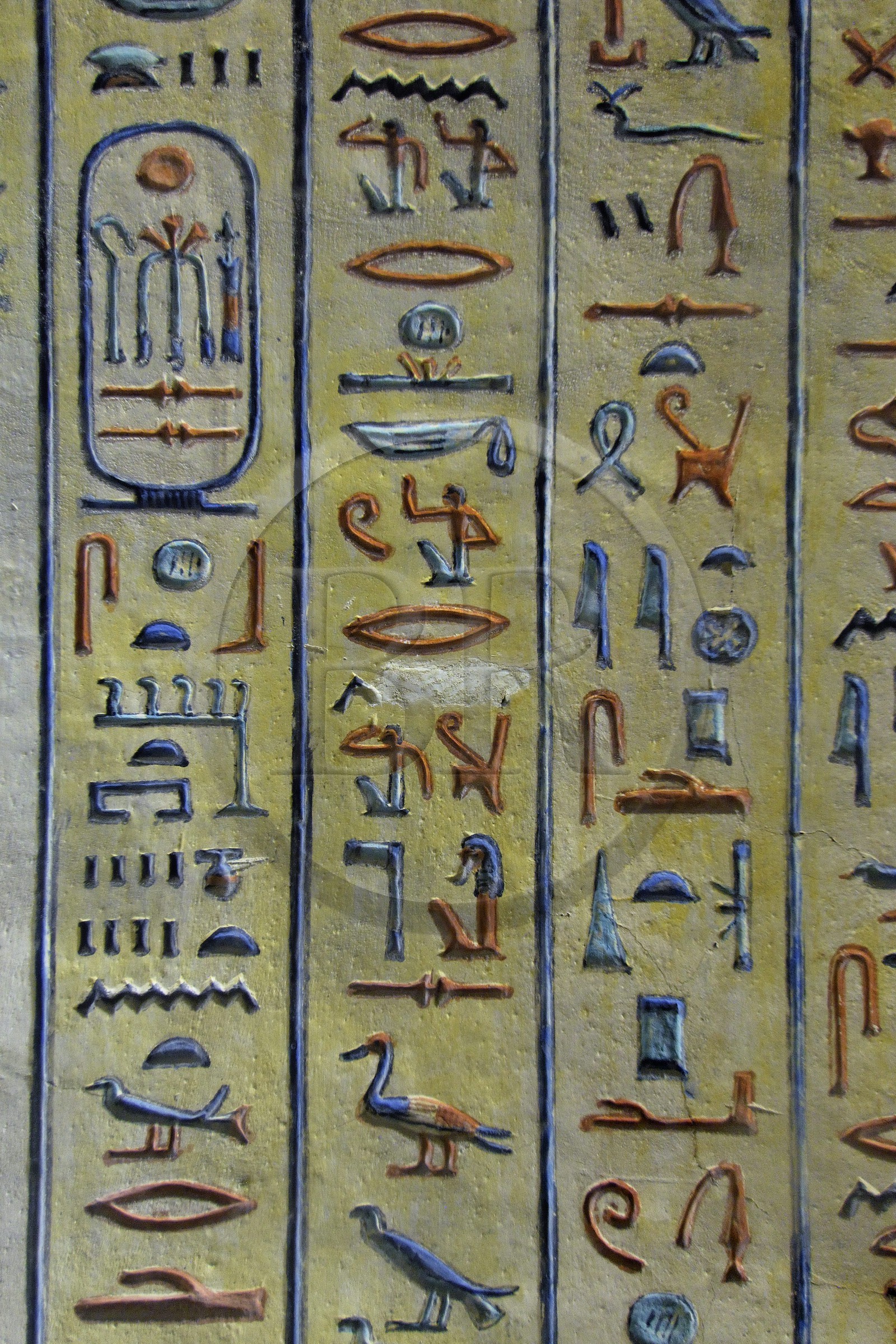 Egypte, Haute Egypte, vallée du Nil, environs de Louxor, nécropole thébaine classée Patrimoine Mondial de l'UNESCO, Thèbes Ouest, vallée des Reines (Wadi el-Malikat), la tombe d'Amon Her-Khopeschef