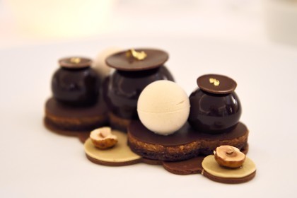 France, Alpes Maritimes (06), Saint-Jean-Cap-Ferrat, Grand-Hotel du Cap-Ferrat, palace 5 étoiles du groupe Four Seasons Hotel, dessert au chocolat