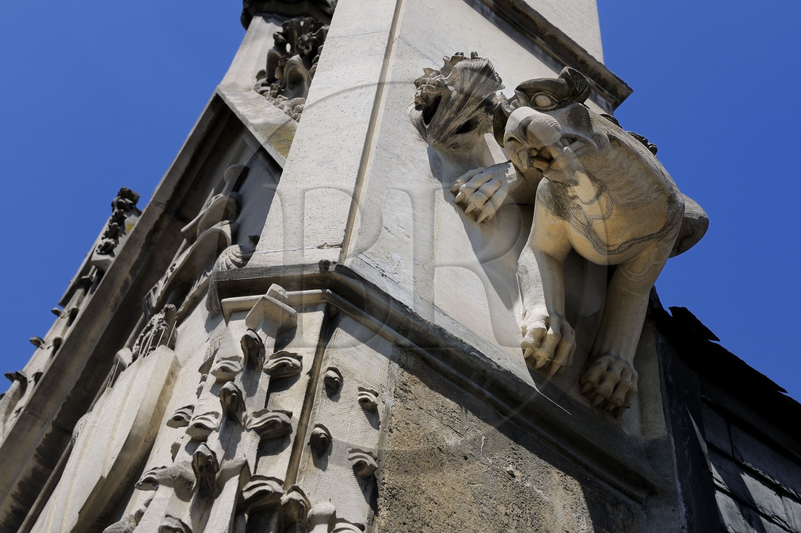France, Paris (75), musée du Moyen-Age, ancien hôtel de Cluny, chimère