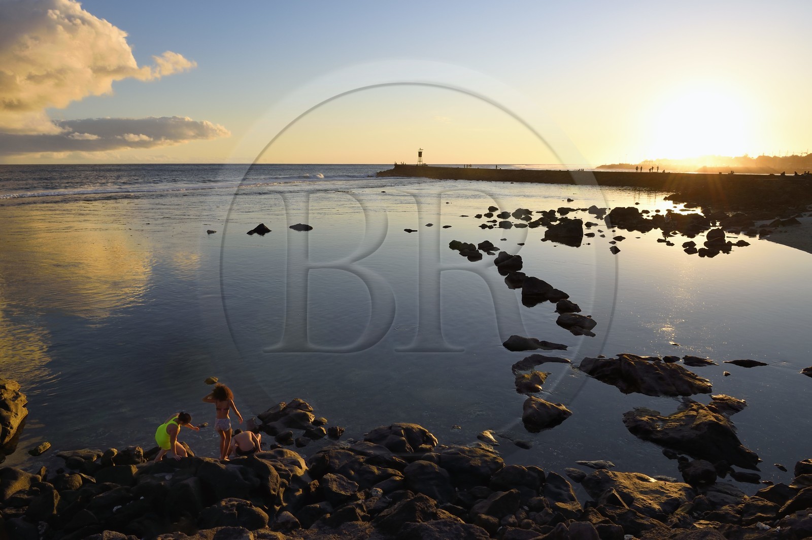 France, Ile de la Reunion, ville de Saint-Pierre, extrémité sud du lagon de Saint Pierre au lieu dit Terre Sainte