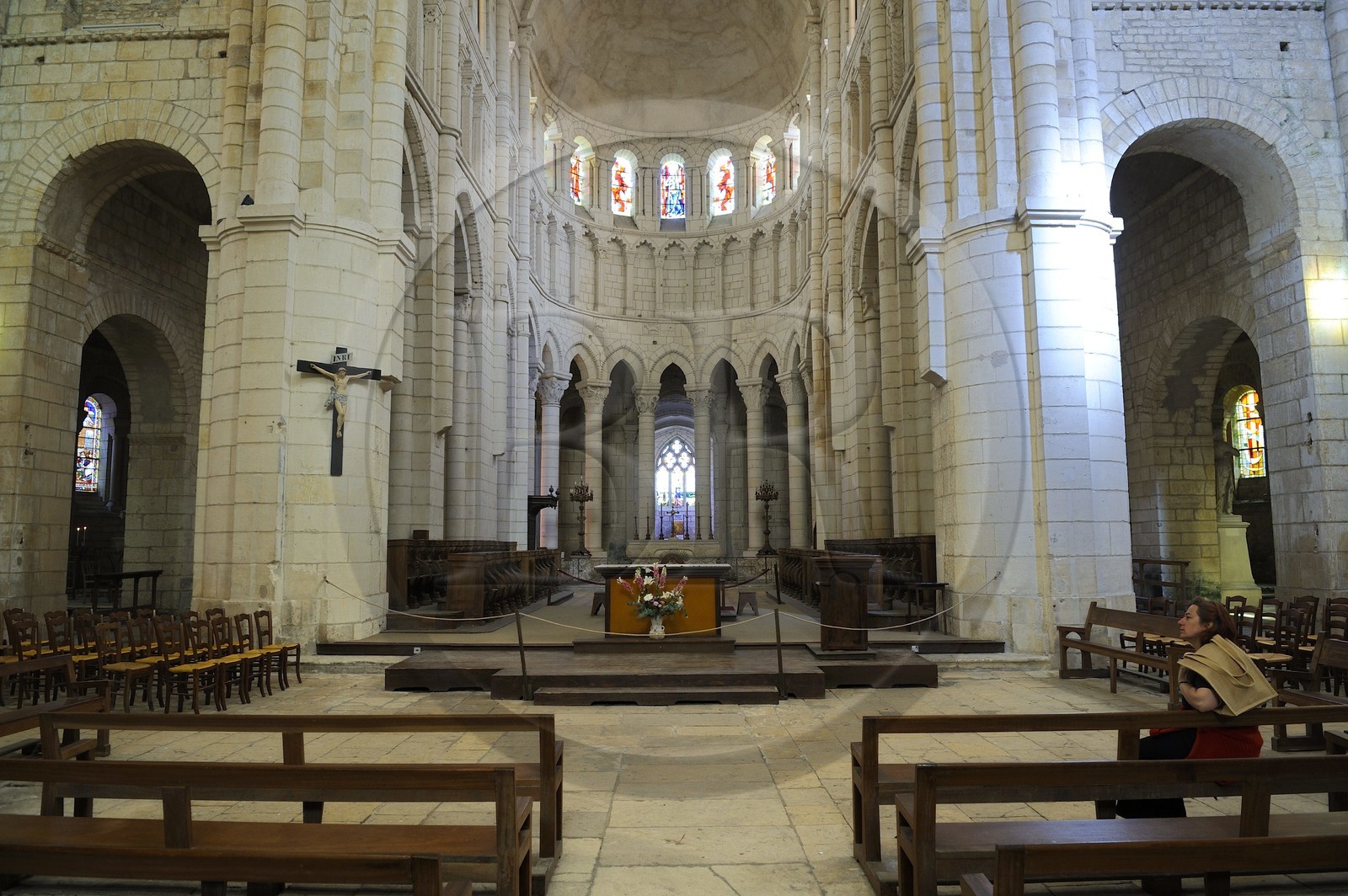 France, Nièvre (58), La Charité-sur-Loire, église prieuriale Notre-Dame, le coeur