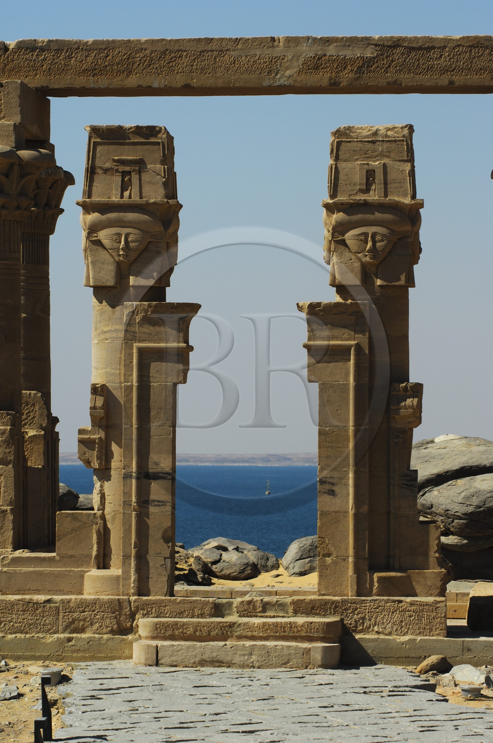 Egypte, Haute Egypte, Nubie, Lac Nasser, site de Kalabsha, kiosque de Kertassi