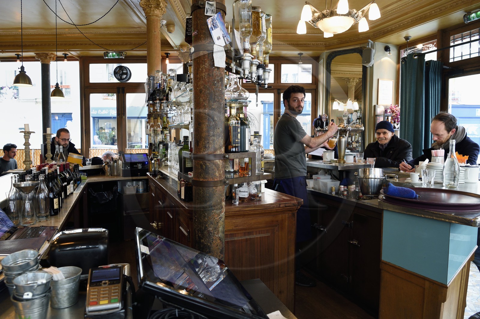 France, Paris (75), Le Pure Café rue Jean Mace