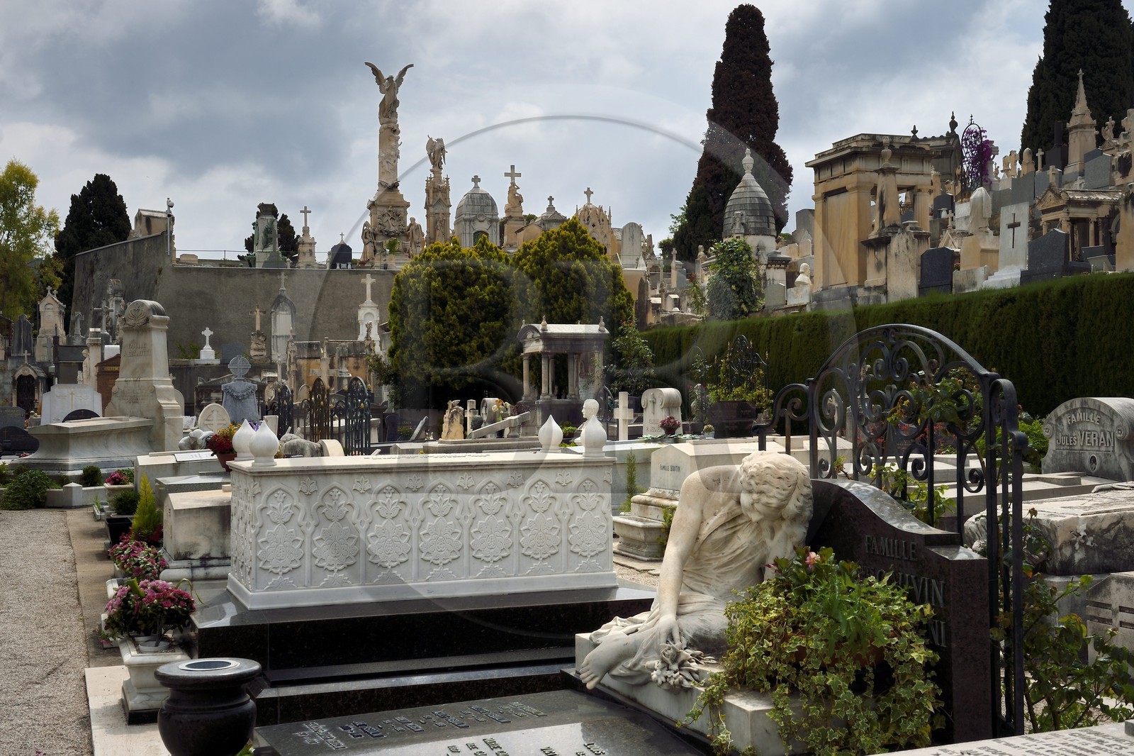 France, Alpes-Maritimes (06), Nice, le cimetière du chateau