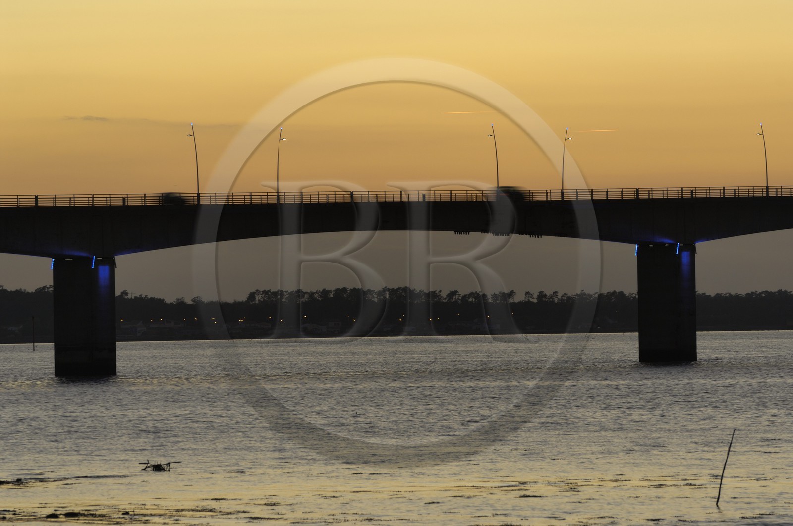 France, Charente-Maritime (17), Ile d'Oléron, le pont viaduc d'Oléron