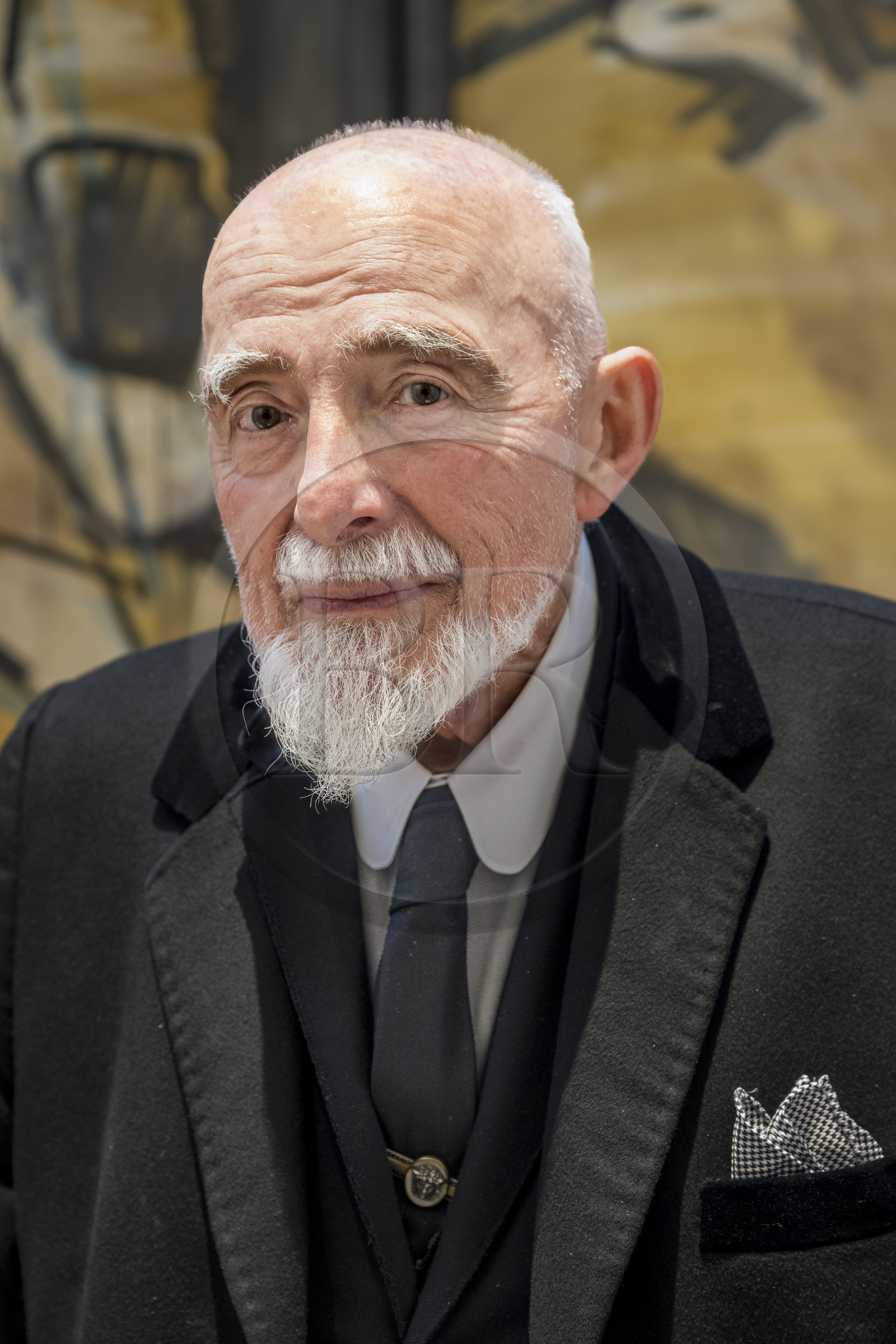 France, Paris (75), Musée Maillol, le peintre et sculpteur allemand Markus Lüpertz lors de son exposition en dialogue avec l'oeuvre d'Aristide Maillol