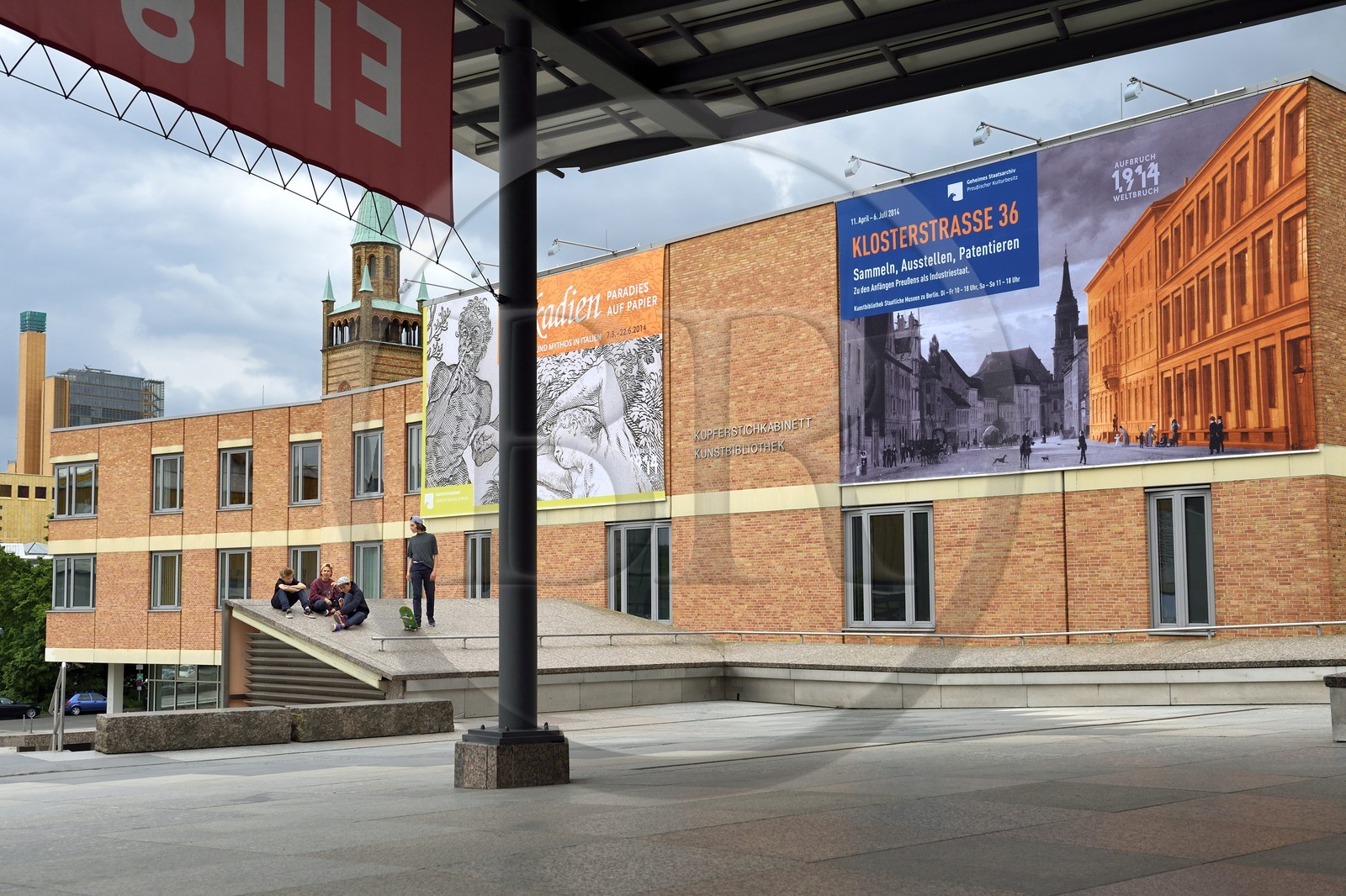Allemagne, Berlin, Kulturforum, la Bibliothèque d'Art et le Kupferstichkabinett  (Cabinet des estampes)