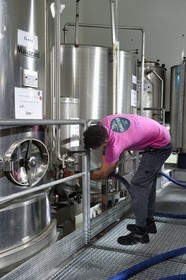 France, Ile de la Reunion, Saint Pierre, domaine de la distillerie Isautier, cuves de stockage