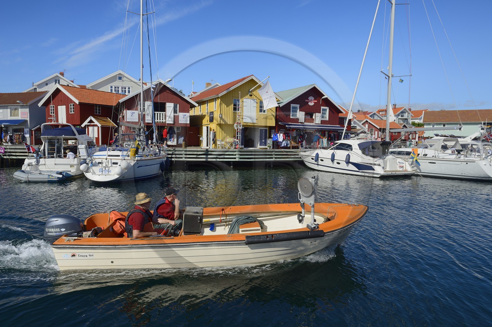 Suède, Västra Götaland, port de Smögen