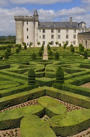 France, Indre-et-Loire (37), Vallée de la Loire classée patrimoine mondial de l'UNESCO, Villandry, le château de Villandry et ses jardins, propriété d'Henri et Angélique Carvallo