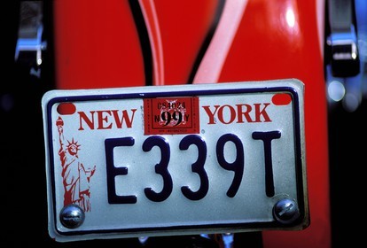 Etats-Unis, New York, Manhattan, plaque minéralogique