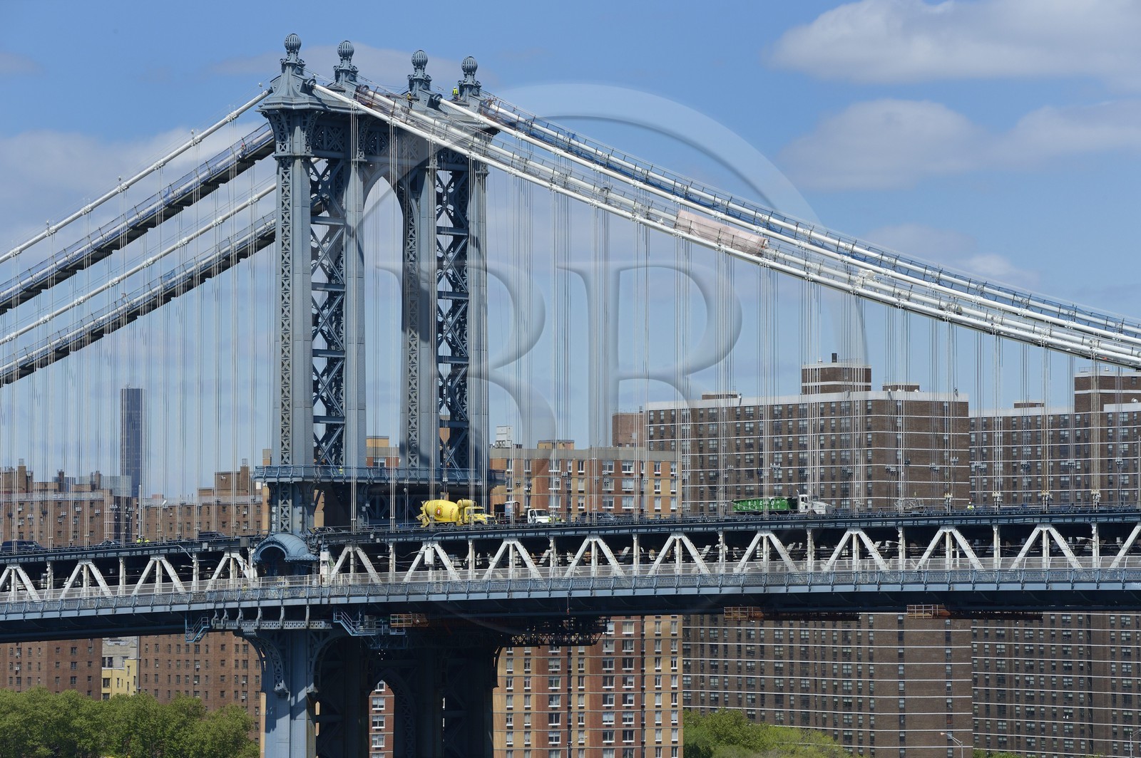 Etats-Unis, New York, Manhattan, Pont de Manhattan