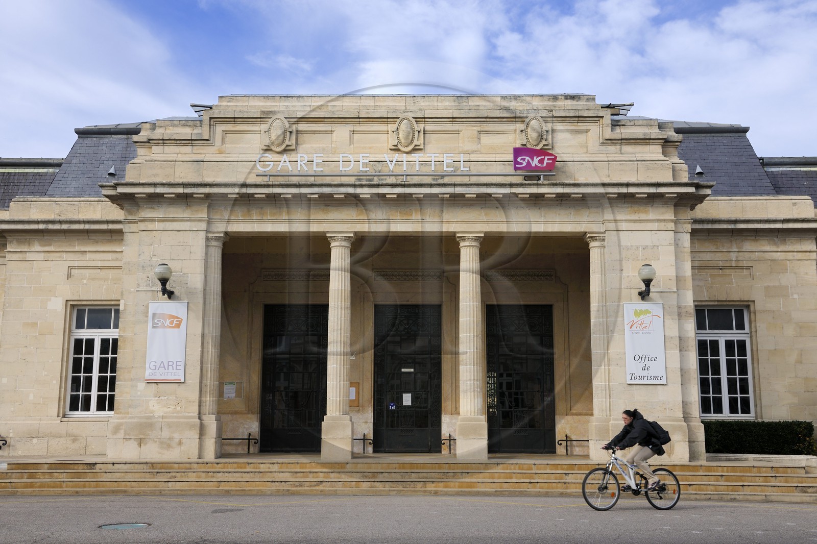 France, Vosges (88), Station thermale de Vittel, la gare