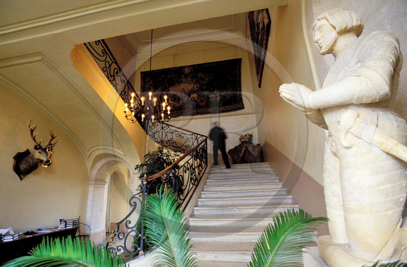 France, Marne, château d'Etoges, Hotel restaurant