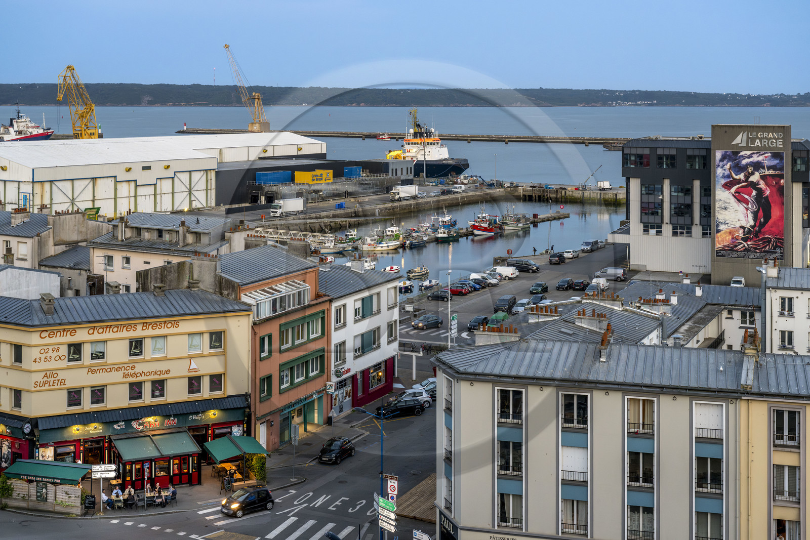 France, Finistère (29), Brest, le port de commerce