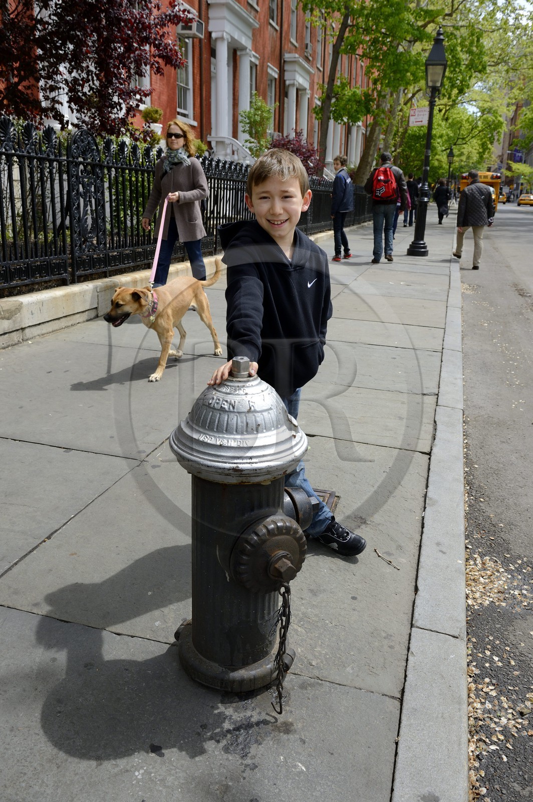 Etats-Unis, New York, Manhattan, Greenwich village, bouche d'incendie rue Washington Square North